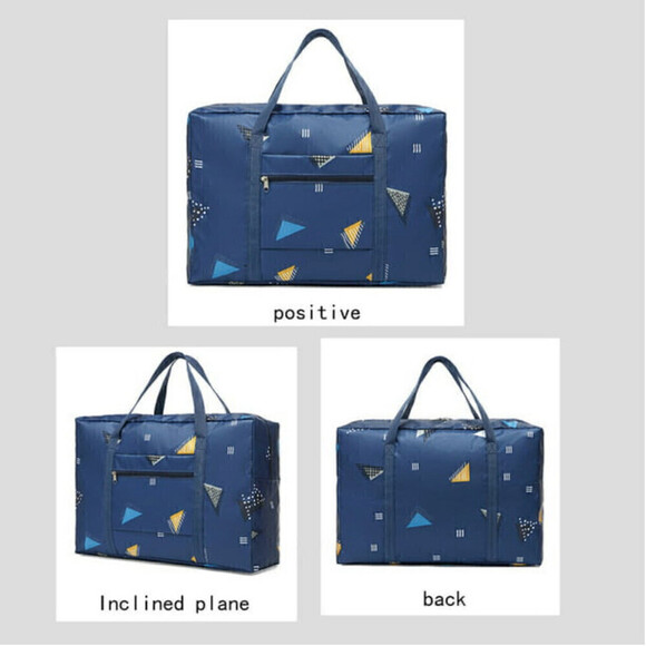 Triangle Pattern Foldable Travel Bag - Picture 3 of 5